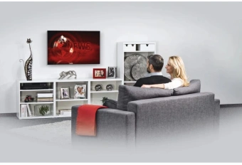 Кронштейн для телевизора Hama 00220809 черный 32"-65" макс.35кг настенный фиксированный - купить недорого с доставкой в интернет-магазине