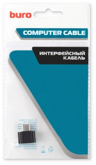 Адаптер Buro BU-USB2-AF-CM USB A(f) USB Type-C (m) черный - купить недорого с доставкой в интернет-магазине