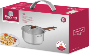 Ковш Rondell Fjord RDS-1790 1.4л. d=16см (с крышкой) стальной - купить недорого с доставкой в интернет-магазине