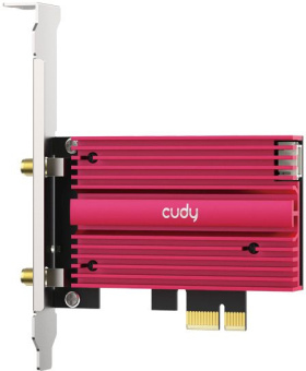 Сетевой адаптер Wi-Fi + Bluetooth Cudy WE4000 АХ5400 PCI Express (ант.внеш.съем) 1ант. - цена, купить или заказать с доставкой в интернет-магазине Сетевой адаптер Wi-Fi + Bluetooth Cudy WE4000 АХ5400 PCI Express (ант.внеш.съем) 1ант. - купить недорого с доставкой в интернет-магазине