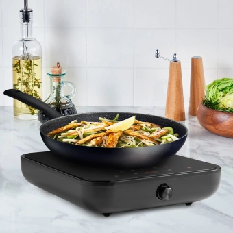 Плита Инфракрасная Kitfort КТ-141 черный стеклокерамика (настольная) - купить недорого с доставкой в интернет-магазине