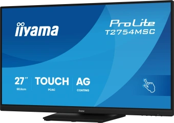 Монитор Iiyama 27" ProLite T2754MSC-B2AG черный IPS LED 4ms 16:9 HDMI M/M глянцевая HAS 1000:1 300cd 178гр/178гр 1920x1080 75Hz VGA DP FHD USB Touch 2.9кг - купить недорого с доставкой в интернет-магазине