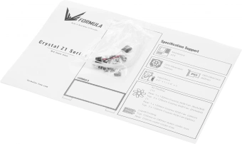 Корпус Formula Crystal Z1 белый без БП ATX 3x120mm 2xUSB2.0 1xUSB3.0 audio bott PSU - купить недорого с доставкой в интернет-магазине