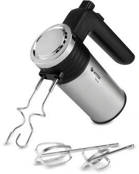 Миксер ручной Vitek VT-1404 700Вт стальной/черный - купить недорого с доставкой в интернет-магазине