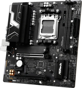 Материнская плата Asrock B850M-X R2.0 Socket AM5 AMD B850 2xDDR5 mATX AC`97 8ch(7.1) 2.5Gg RAID+HDMI+DP - купить недорого с доставкой в интернет-магазине