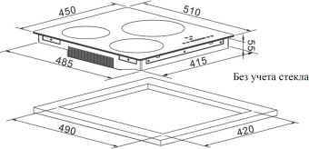 Индукционная варочная поверхность Weissgauff HI 430 BA черный - купить недорого с доставкой в интернет-магазине