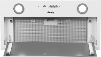Вытяжка встраиваемая Domfy DM6036BB WG белый управление: кнопочное (1 мотор) - купить недорого с доставкой в интернет-магазине