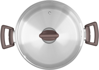 Кастрюля Rondell Fest RDS-1323 4.8л. d=24см (с крышкой) стальной - купить недорого с доставкой в интернет-магазине