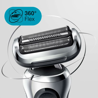 Бритва сетчатая Braun Series 7 71-S7200cc реж.эл.:3 питан.:аккум. черный/серебристый - купить недорого с доставкой в интернет-магазине