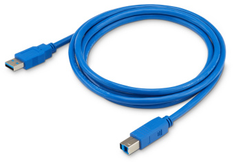 Кабель Buro USB A(m) USB B(m) 1.8м (USB3.0-AM/BM) синий - купить недорого с доставкой в интернет-магазине