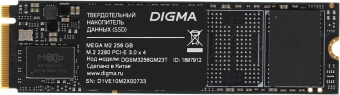 Накопитель SSD Digma PCIe 3.0 x4 256GB DGSM3256GM23T Mega M2 M.2 2280 - купить недорого с доставкой в интернет-магазине