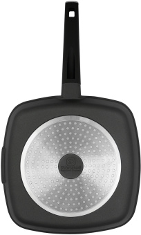 Сковорода-гриль Rondell Craft RDA-1485 квадратная 28см покрытие: TriTitan ручка несъемная (без крышки) черный - купить недорого с доставкой в интернет-магазине