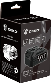 Батарея аккумуляторная Deko UNV4.0 STD 20В 4Ач Li-Ion (063-4494) - купить недорого с доставкой в интернет-магазине