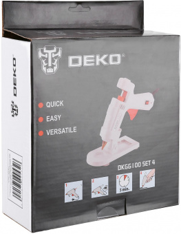 Клеевой пистолет Deko DKGG100 SET4 100Вт стерж.:11мм - купить недорого с доставкой в интернет-магазине