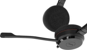 Наушники с микрофоном Jabra Evolve 20 UC Duo черный 1.2м накладные USB оголовье (4999-829-209) - купить недорого с доставкой в интернет-магазине