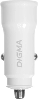 Автомобильное зар./устр. Digma DGC2С 20W 3A (PD+QC) USB-C/USB-A белый (DGC2C0HX12WH) - купить недорого с доставкой в интернет-магазине