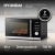 Микроволновая Печь Hyundai HYM-D3005 20л. 700Вт черный/стальной - купить недорого с доставкой в интернет-магазине