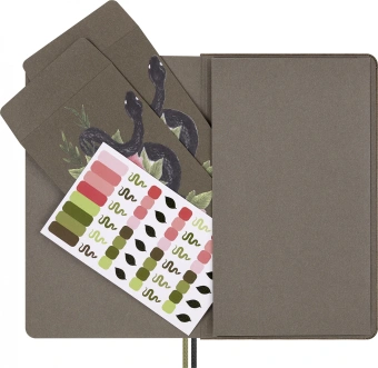 Блокнот Moleskine LIMITED EDITION YEAR OF THE SNAKE LECNYSNKQP060BOX 130х210мм 176стр. линейка твердая обложка подар.кор. Snake Roses - купить недорого с доставкой в интернет-магазине