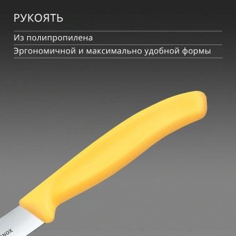Нож кухонный Victorinox Swiss Classic (6.7708.C1) для овощей лезв.100мм прямая заточка желтый - купить недорого с доставкой в интернет-магазине
