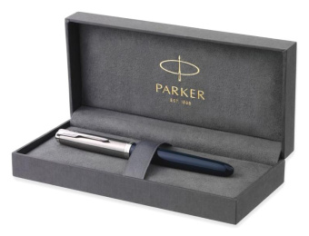 Ручка перьев. Parker 51 Core (CW2123501) Midnight Blue CT F сталь нержавеющая подар.кор. кругл. - купить недорого с доставкой в интернет-магазине