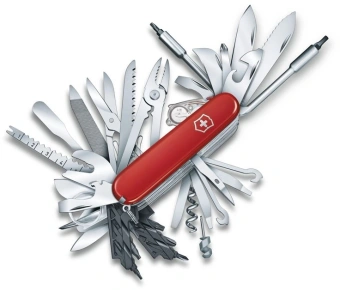 Нож перочинный Victorinox SwissChamp XXL (1.6795.XXL) 91мм 73функц. красный подар.коробка - купить недорого с доставкой в интернет-магазине