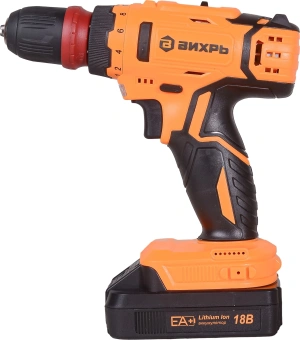 Дрель-шуруповерт Вихрь ДА-18Л-2КC аккум. патрон:быстрозажимной (кейс в комплекте) (72/14/34) - купить недорого с доставкой в интернет-магазине