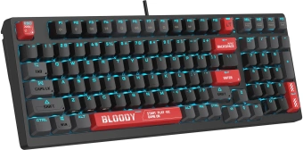 Клавиатура A4Tech AT98 черный/красный USB for gamer LED кабель 1.8м - купить недорого с доставкой в интернет-магазине