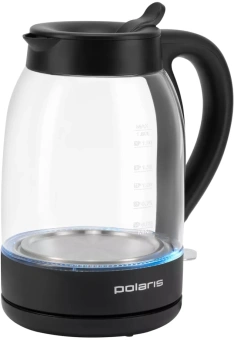 Чайник электрический Polaris PWK 1797CGL 1.8л. 2200Вт черный корпус: стекло - купить недорого с доставкой в интернет-магазине