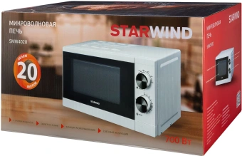 Микроволновая Печь Starwind SMW4020 20л. 700Вт белый - купить недорого с доставкой в интернет-магазине