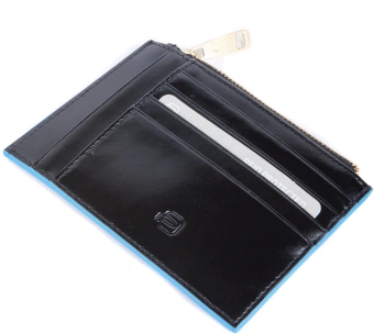 Чехол для кредитных карт Piquadro Blue Square PP6659B2R/N черный натур.кожа - купить недорого с доставкой в интернет-магазине