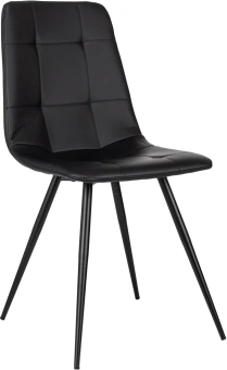 Стул для дома Бюрократ CH-K1_4 комплект 4шт экокожа черный металл черный на ножках (CH-K1_1/BLACK-PU_4) - купить недорого с доставкой в интернет-магазине