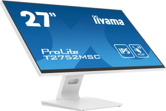 Монитор Iiyama 27" ProLite T2752MSC-W1 белый IPS LED 16:9 HDMI M/M глянцевая 1000:1 400cd 178гр/178гр 1920x1080 60Hz DP FHD USB Touch 6.7кг - купить недорого с доставкой в интернет-магазине