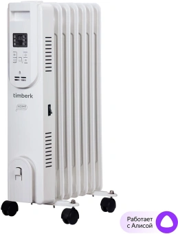 Радиатор масляный Timberk Home Intellect T-OR1507-F10E-WF 1500Вт белый - купить недорого с доставкой в интернет-магазине