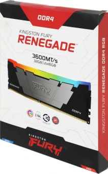 Память DDR4 2x16GB 3600MHz Kingston KF436C16RB12AK2/32 Fury Renegade RGB RTL Gaming PC4-28800 CL16 DIMM 288-pin 1.35В dual rank с радиатором Ret - купить недорого с доставкой в интернет-магазине