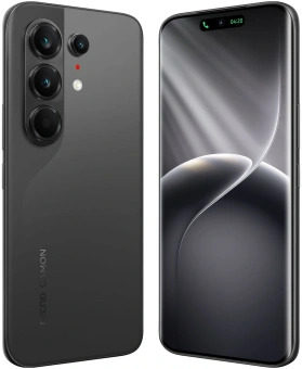Смартфон Tecno Camon 50 Ultra 5G 256Gb 12Gb черный моноблок 3G 4G 2Sim 6.78" 1208x2644 Android 16 50Mpix 802.11 a/b/g/n/ac/ax NFC GPS GSM900/1800 GSM1900 Protect FM - купить недорого с доставкой в интернет-магазине