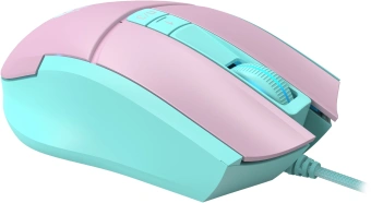Мышь A4Tech Bloody L65 Max розовый/голубой оптическая 12000dpi USB 6but (L65 MAX/SKY PINK) - купить недорого с доставкой в интернет-магазине