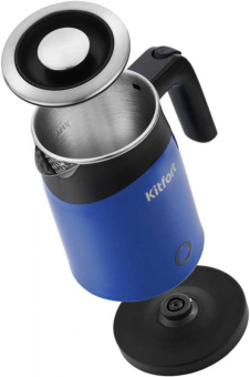 Чайник электрический Kitfort КТ-639-2 0.5л. 1150Вт синий (корпус: нержавеющая сталь/пластик) - купить недорого с доставкой в интернет-магазине