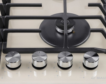 Газовая варочная поверхность Maunfeld EGHG.64.63CBG/G бежевый - купить недорого с доставкой в интернет-магазине