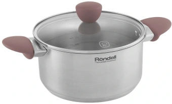 Кастрюля Rondell Bueno RDS-1587 2.8л. d=20см (с крышкой) стальной - купить недорого с доставкой в интернет-магазине