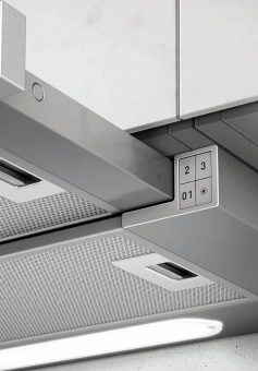 Вытяжка встраиваемая Elica Elite 14 Lux GRVT/A/90 серебристый/стекло черное управление: кнопочное (1 мотор) - купить недорого с доставкой в интернет-магазине