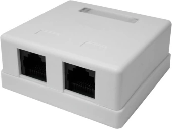 Розетка Suprlan 10-0309 наклад. RJ45 2 кат.5E UTP черн. - купить недорого с доставкой в интернет-магазине