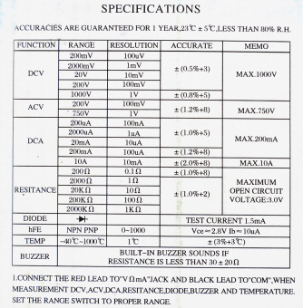 Мультиметр Ресанта DT 830B (M 830В) - купить недорого с доставкой в интернет-магазине