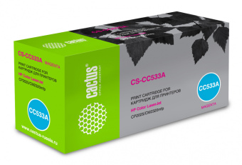 Картридж лазерный Cactus CS-CC533A CC533A пурпурный (2800стр.) для HP Color LaserJet CP2025/CM2320 - купить недорого с доставкой в интернет-магазине