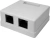 Розетка Suprlan 10-0309 наклад. RJ45 2 кат.5E UTP черн. - цена, купить или заказать с доставкой в интернет-магазине Розетка Suprlan 10-0309 наклад. RJ45 2 кат.5E UTP черн. - купить недорого с доставкой в интернет-магазине