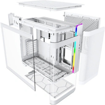 Корпус Montech King 95 белый без БП ATX 9x120mm 6x140mm 2xUSB3.0 audio bott PSU - купить недорого с доставкой в интернет-магазине