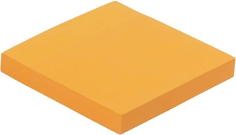 Блок самоклеящийся бумажный Silwerhof Daily 76x76мм 100лист. 75г/м2 неон оранжевый - купить недорого с доставкой в интернет-магазине