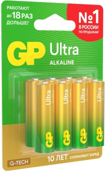 Батарея GP Ultra 15AUA21-2CRSBC8 AA (8шт) блистер - купить недорого с доставкой в интернет-магазине