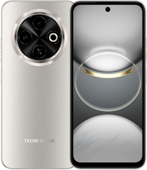 Смартфон Tecno Spark 30C 128Gb 4Gb золотой моноблок 3G 4G 2Sim 6.67" 720x1600 Android 14 48Mpix 802.11 a/b/g/n/ac NFC GPS GSM900/1800 Protect FM microSD max1024Gb - купить недорого с доставкой в интернет-магазине