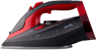Утюг Domfy DSC-EI502 2400Вт черный/красный - купить недорого с доставкой в интернет-магазине
