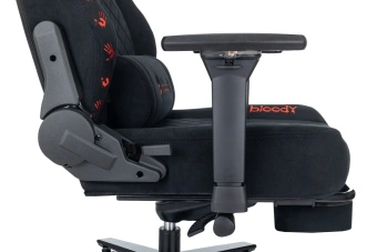Кресло игровое A4Tech Bloody GC-670 черный искусственная замша крестов. металл подст.для ног - купить недорого с доставкой в интернет-магазине